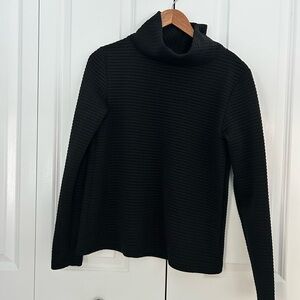 Dudley Stephens black textured high neck size small